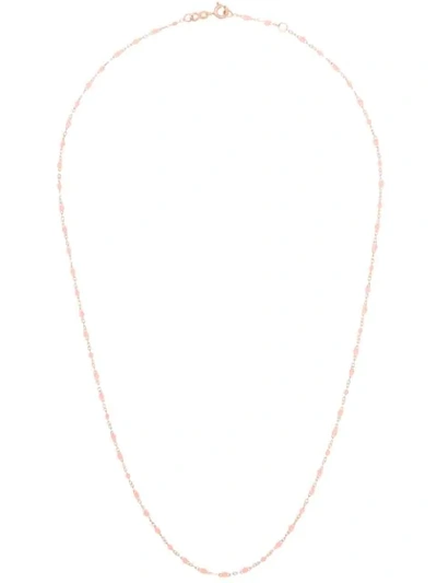 GIGI CLOZEAU 18KT ROSE GOLD SAUMON BEAD NECKLACE