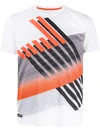 EA7 GEOMETRIC PRINT SLIM-FIT T-SHIRT