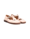Pèpè Leather Strap Sandals In Neutrals