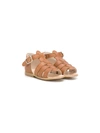 Pèpè Leather Strap Sandals In Brown