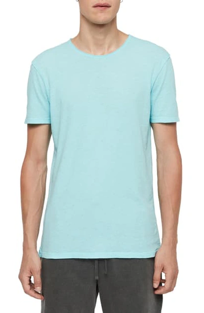 Allsaints Slim Fit Crewneck T-shirt In Hawaii Blue