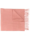 N•PEAL LARGE WOVEN CASHMERE SCARF