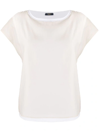 Peserico Short-sleeved T-shirt In White