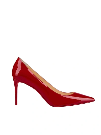 Christian Louboutin Kate Patent Leather Décolletté In Red