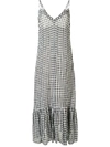 KHAITE THE STACEY GINGHAM DRESS