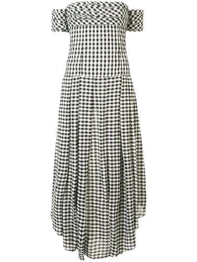 Khaite Amanda Gingham Midi Dress In Multicoloured