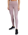 Alo Yoga High-waist Moto Sport Leggings With Mesh Panels In Dusted Plum/dusted Plum Glossy