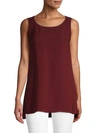 Lafayette 148 Ruthie Silk Blouse In Vino