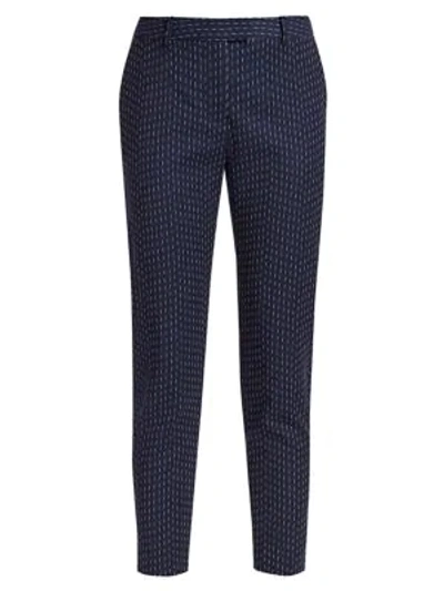 Altuzarra Henri Pinstriped Crepe Slim-leg Trousers In Blue