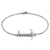 ANCHOR & CREW ADMIRAL ANCHOR SILVER CHAIN BRACELET