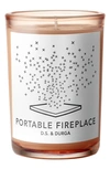 D.S. & DURGA D.S. & DURGA PORTABLE FIREPLACE SCENTED CANDLE,DC129W/PORTABLE