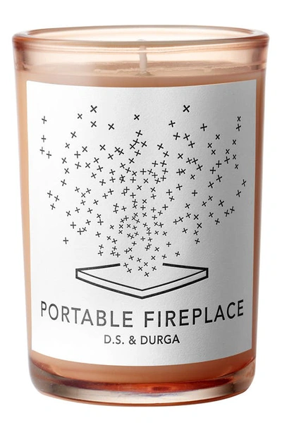 D.S. & DURGA D.S. & DURGA PORTABLE FIREPLACE SCENTED CANDLE,DC129W/PORTABLE