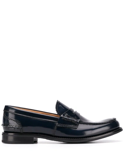 Church's Black Genie Leather Loafers