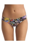 Commando Print Microfiber Thong In Happy Pop