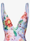 ZIMMERMANN BELLITUDE FLORAL V-NECK SWIMSUIT,5091WBTD15095773