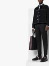 THOM BROWNE BLACK LONGWING LEATHER BROGUES,MFD142A0019814121771