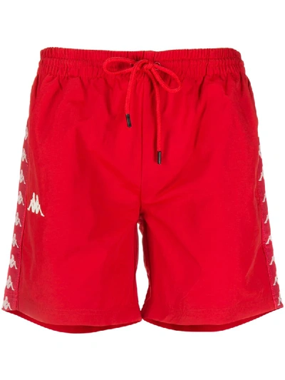 Kappa Logo Swim Shorts In Red