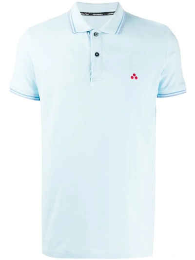 Peuterey Logo Polo Shirt In Blue