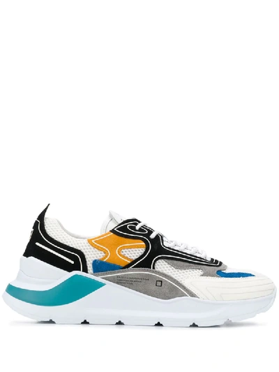 D.a.t.e. Colour Block Low-top Sneakers In White