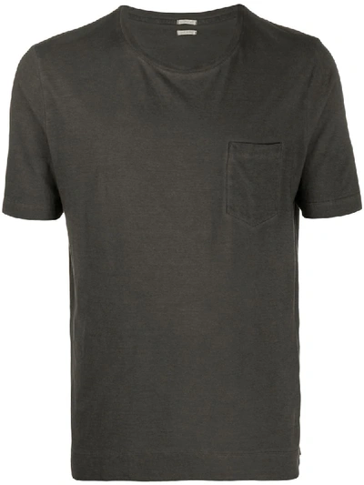 Massimo Alba Patch Pocket T-shirt In Black