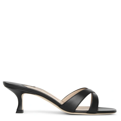 Manolo Blahnik Callamu 50 Patent-leather Mules In Black