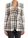 BALMAIN BALMAIN CHECKED TWEED BLAZER