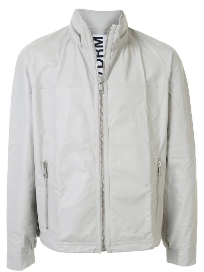 Drome Panelled Leather Jacket In Grey