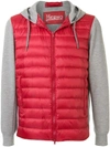 Herno Reversible Padded Hooded Jacket In Grey