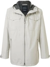 Herno Hooded Pocket Jacket In White