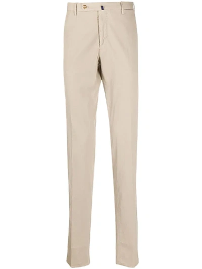 Incotex Welt-pocket Slim-fit Chinos In Beige