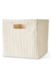 Pehr Stripes Away Medium Canvas Cube In Neutral