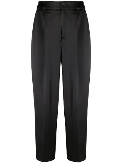 Pt01 Daisy Cropped Trousers In Black