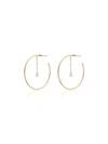 PERSÉE 18KT GOLD OPEN CREOLE CIRCLE ME DIAMOND EARRINGS