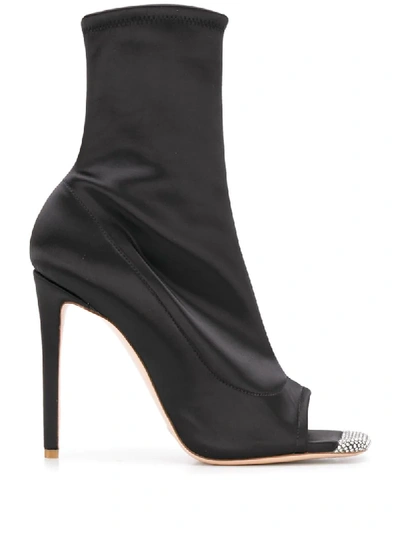 Sebastian Milano 110mm Ankle Boots In Black