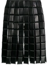 A.W.A.K.E. QUILTED SQUARE MIDI SKIRT