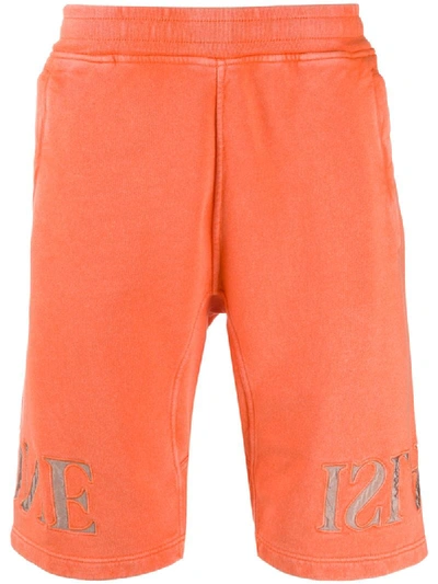 Stone Island Shadow Project Logo运动短裤 In Orange