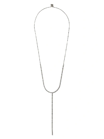 As29 18kt Black Gold Indiana Long Diamond Necklace