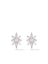 AS29 18KT WHITE GOLD ESSENTIALS NORTH STAR DIAMOND STUD EARRINGS