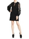 GIVENCHY LACE PUFF-SLEEVE SHIFT DRESS,0400012491174