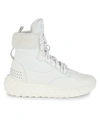 Giuseppe Zanotti Urchin High-top Lace-up Sneakers In Bianco