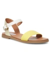 Steve Madden Dina Flat Sandals In Yellow Multi