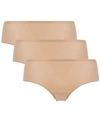 Chantelle 3-pack Soft Stretch One Size Seamless Hipster Underwear 1004, Online Only In Ultra Nude