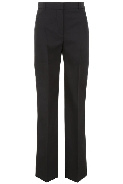 Burberry Jersey Wide-leg Trousers In Black