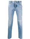 DSQUARED2 DISTRESSED SKINNY-FIT JEANS