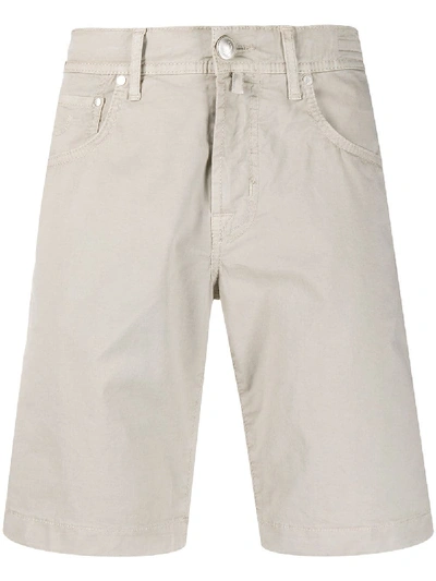 Jacob Cohen Straight Leg Cargo Shorts In Neutrals