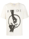 RHUDE PASSING BUTTERFLY LOGO T-SHIRT