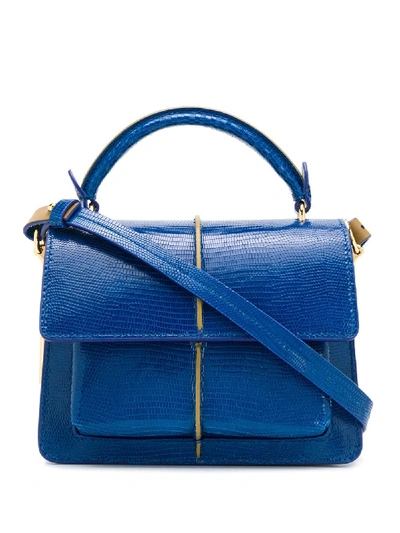 Marni Mini Attache Crossbody Bag In Blue