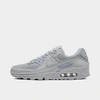 Nike Air Max 90 Wolf Grey/wolf Grey/wolf Grey/black Men's Low Shoe In Wolf Grey/wolf Grey/wolf Grey/black