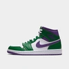 Nike Men's Air Jordan Retro 1 Mid Casual Shoes In Green