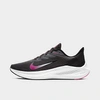 Nike Air Zoom Winflo 7 Women's Running Shoe (wide) (dark Smoke Grey) In Grey